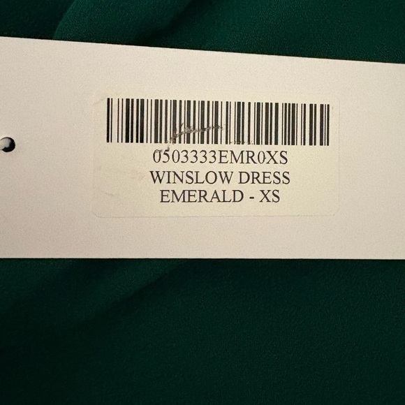 Reformation Winslow Emerald Green Holiday Maxi Dress NWT XS - Picture 6 of 9